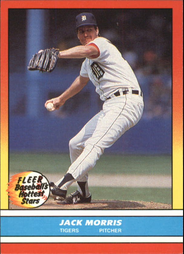 1988 Fleer Hottest Stars Baseball Cards        028      Jack Morris